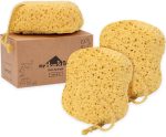 myHomeBody Bath Sponge, Sponge Sponge, Body Sponge for Shower - Large Size, Lots of Foam, Curvy, Pack of 3