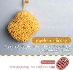 myHomeBody Bath Sponge, Sponge Sponge, Body Sponge for Shower - Large Size, Lots of Foam, Curvy, Pack of 3 - Imagen 4