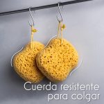 myHomeBody Bath Sponge, Sponge Sponge, Body Sponge for Shower - Large Size, Lots of Foam, Curvy, Pack of 3 - Imagen 6