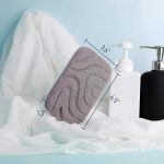 myHomeBody Double Texture Shower Exfoliating Sponge for Men and Women - Body Loofah - 2 Pack - Imagen 6