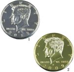 Jumbo Magic Coin - Silver, 7.5 cm Diameter, Metal Material, Surprise End for Coin Tricks - Imagen 3