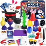 Kids Games Magic Game with Magic Hat & Magic Wand & Instructions, Toys Gift Kids 6 7 8 9 10 11 12 Years, 75+ Magic Tricks