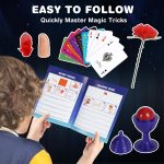 Kids Games Magic Game with Magic Hat & Magic Wand & Instructions, Toys Gift Kids 6 7 8 9 10 11 12 Years, 75+ Magic Tricks - Imagen 5