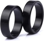 ZQION PK Magic Strong Black Magnetic Ring for Magic Tricks Finger Decoration Wizard Ring Illusion Trick Accessories (21mm) (18mm, Black) - Imagen 4