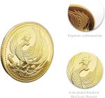 1 Piece 1 Phoenix Memorial Bronze Coin for Friends and Family - Imagen 3