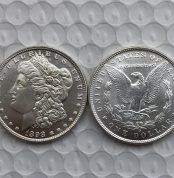 Moneda de dólar de Plata Morgan de Estados Unidos, versión Original de 1898O, artesanías Antiguas, Monedas conmemorativas extranjeras