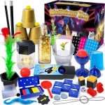 Magic Kit, 50+ Magic Tricks for Kids with Instructions to Perform Each Trick, Magic Set for Girls Boys Beginners