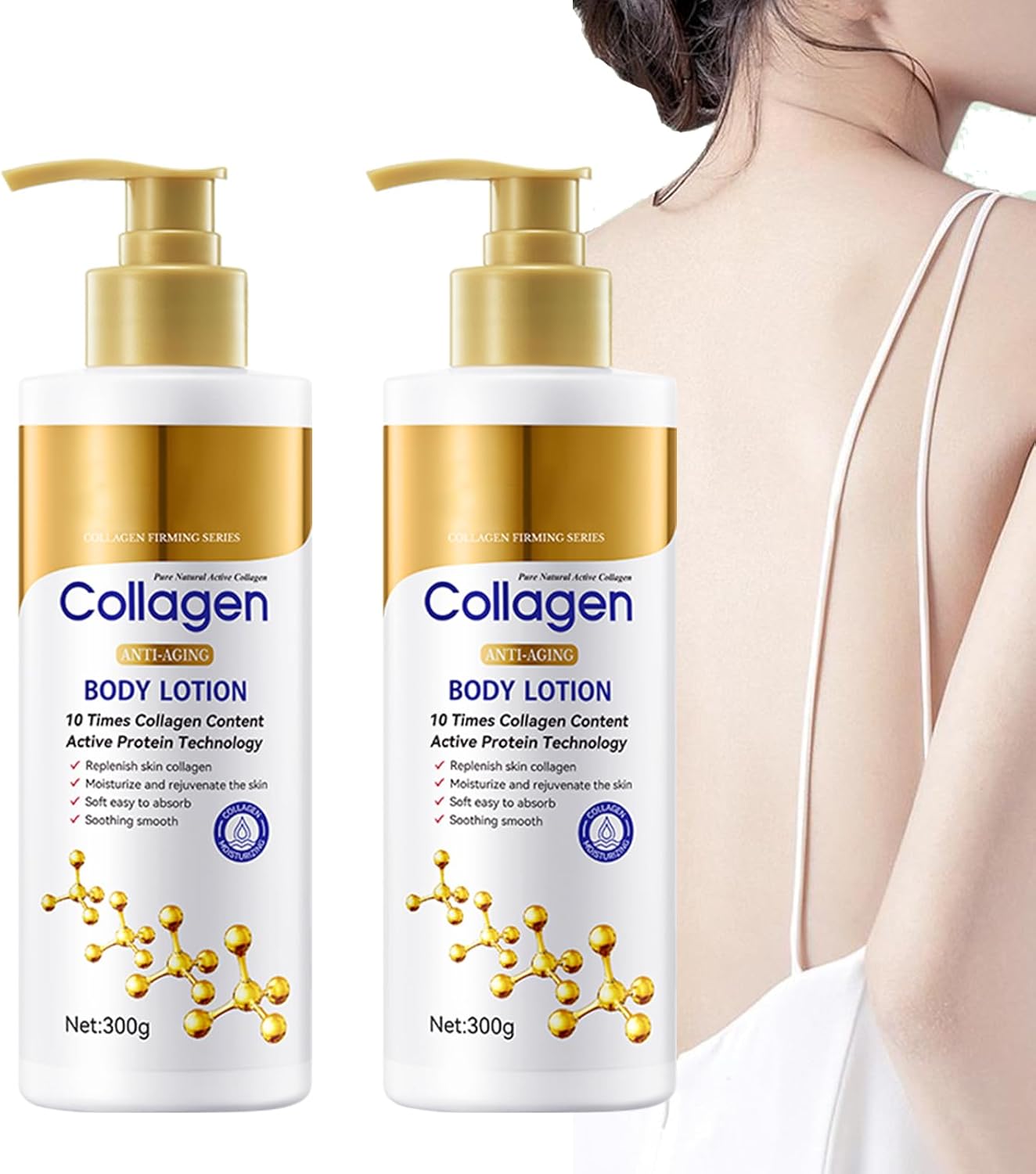 2 Pieces Collagen Body Lotion, Collagen Anti-Wrinkle Moisturizing Cream, Skin 2 Pieces Collagen Body Lotion, Collagen Anti-Wrinkle Moisturizing Cream, Skin Care Body Firming Lotion, Nourishing, Firming And Gentle For Body