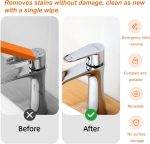 Stainless Steel Scratch Eraser Kit, 3 Magic Rust Remover Erasers for Cleaning and Removing Water Stains and Rust on Kitchen Appliances and Utensils - Imagen 7