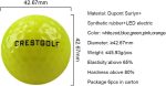 Kofull Pack of 6 LED Golf Balls for Night Training, Golf Balls, Bright Distance Balls, Assorted Colors (Pink, Blue, Red, Green, White and Yellow), Blue, White, Orange, Red, Pink, Green - Imagen 4