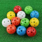 Kofull 50Pack/24 Pack 40mm Golf Practice Balls with Airflow Hole Colorful Perforated Plastic Balls for Swing Practice Driving Range Home Use Pets Kids Pool Balls Toys for Fun - Imagen 6