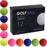 Kofull 12pcs/Pack Golf Balls Mini Golf Balls Colorful Golf Practice Balls Training Golfs (Multicolor) - Imagen 8