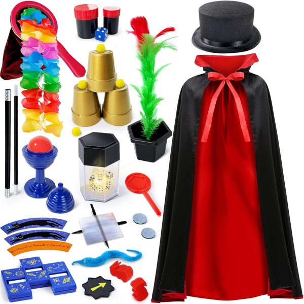 Magic Game Wizard Costume to Play Magic Tricks with Instructions for Every Trick for Kids Ages 6 7 8 9 10 11 12 Years Old