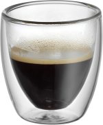 WMF Kult – Set of 6 Espresso Coffee Cups 80 ml Double Walled Thermal Floating Effect Made of Heat Resistant Brorosilicate Glass - Imagen 4