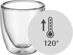 WMF Kult – Set of 6 Espresso Coffee Cups 80 ml Double Walled Thermal Floating Effect Made of Heat Resistant Brorosilicate Glass - Imagen 5