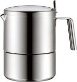 WMF Kult Italian Coffee Maker 300 ml 6 Cup Cromargan Matte Stainless Steel Induction Dishwasher Safe