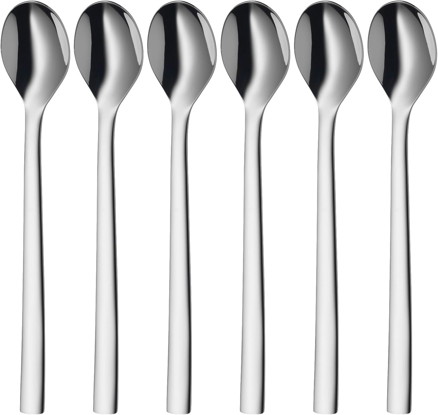 WMF Nuova – Set of 6 Latte Macchiato Spoon 19 WMF Nuova – Set of 6 Latte Macchiato Spoon 19 cm, Polished Stainless Steel, Cromargan, Dishwasher Safe