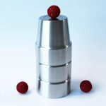 MOMOMAGE Stainless Steel Tumblers and Balls (Large) Magic Trick Balls Disappear and Appear Magic Props, Funny Close-up Tricks for Wizards - Imagen 3