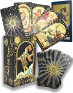 Tarot Card Deck Gold Foil, 78 Cards with Guide Book, PVC Waterproof Design, Black and Gold - Imagen 9