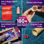 Klever Kits 180+ Magic Game - My First Magic Trick Kit- Amazing Wizard Toy with Step-by-Step Video Lessons, for Kids Ages 6+ and Easy Illusion Cards - Imagen 3