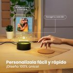 Personalised Spotify Lamp with Photo – With Base or Frame – Design with Song Code – Original Gift for Couples or Friends - Imagen 3