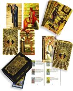 Waite Gold Foil 78 Piece Classic English Tarot Deck with Guide PVC Waterproof Design Medieval Style