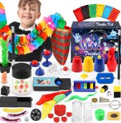 Magic Game - 70+ Magic Tricks for Kids - Kids Magic Game with Magic Wand and Instructions - Halloween Toys Gift for Boys Girls Beginners 6 7 8 9 10 11 12 Years Old