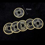 Fantasma de monedas chinas (escenario) Trucos de magia de monedas de 55 mm para producción de monedas grandes, accesorios mágicos, mago, parlar, escenario, ilusiones, accesorios - Imagen 5
