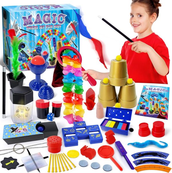 Heyzeibo Magic Tricks - Upgarde Magic Kit with Magic Wand, Bag of Magic Tricks, Step-by-Step Instructions and More Magic Accessories for Kids, Beginners and Adults