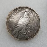Antique Crafts USA 1964 Silver Dollar Silver Plated Brass #2111 - Imagen 2