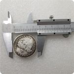 Antique Crafts American 1798 Silver Dollar Silver Plated Brass #018 - Imagen 2