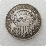 Antique Crafts American 1798 Silver Dollar Silver Plated Brass #018 - Imagen 3