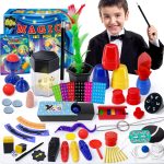 Magic Set, 60 Magic Tricks for Kids, Magic Set with Instructions, Gift Toys for Kids Ages 6-12