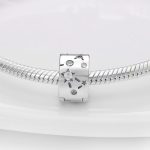 LNQOBU Clip/Stopper Charm for 925 Sterling Silver Bracelet – Star and Moon Charm with Cubic Zirconia Pavé – Blue Butterfly – Jewellery Gift for Women - Imagen 4