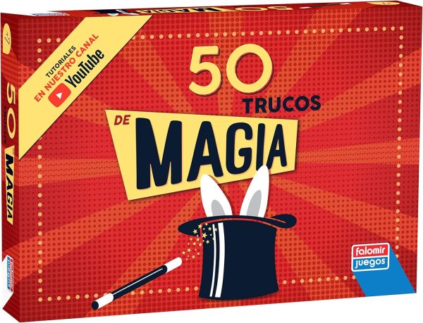 Falomir -Box Magic 50 Tricks Board Game, multicoloured, (1040)