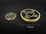ZQION Miser's Dream (Chinese Stage Coin) Classic Magic Tricks Coin Trick Illusions Tricks Wizard 55mm Diameter Wizard Illusions Mentalism Magic Accessories - Imagen 3