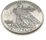 Old Liberty Indian Head Ten Dollar Coin - Great American Commemorative Antique Coins - Imagen 4