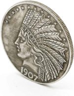 Old Liberty Indian Head Ten Dollar Coin - Great American Commemorative Antique Coins - Imagen 5