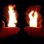 ZQION Hand Fire Double Hand Tricks Conjure Up Fire Magic Trick Party Stage Magic Props Illusions Magician Accessories, 2Pcs - Imagen 7