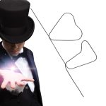 Nitinol Shape Meta-Wire Fire Prediction Number Of Diamonds Magic Trick Wire Prediction Accessories - Wire Shape Street Pocket Table Magic Tricks - Professional Wizard - Imagen 3