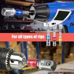 Hex Adapter To 1/4", 1/2", 3/8" 3 Pieces Hex Socket Adapter Socket Adapter Socket Wrench Nut Set Connection Extension Head For Cordless Screwdrivers - Imagen 6