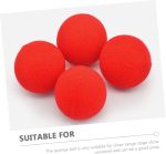 10piezas Bola De Esponja Mágica Roja Bolas De Esponja Suaves De Accesorios Clásicos para Trucos Interactivos Fiestas Suministros para Magos - Imagen 5