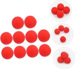 BESPORTBLE Bola De Esponja Roja y Bola De Esponja para Magos Profesionales Tamaño 4.5 Cm Suave Ligera Accesorios para Trucos Callejeros y Espectáculos Pack De 10 Unidades - Imagen 7