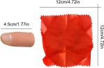 Fake Thumb Magic Trick - Handkerchief Disappearance Trick with Artificial Finger - Prank for Birthday Family Nights Halloween Parties and Shows - Imagen 5