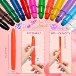 Children's Face Paint, 12 Colours Face Paints for Children, Washable, Safe and Non-Toxic, for Birthday Parties, Colsplay, Mardi Gras, New Year, Christmas, Painting Pregnant Belly - Imagen 4
