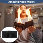 lalago Large Premium Magic Flaming Fire Wallet, Magical Flame Fire Wallet for Shows, Flame Wizard Trick Wallet, Magician Stage Street Imaginable Magic Show Requisisite - Imagen 5