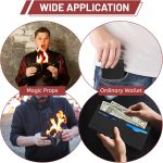 lalago Klein Premium Magic Flaming Fire Wallet, Magic Flame Fire Wallet for Shows, Flame Wizard Trick Wallet, Magician Stage Street Imaginable Magic Show Requisisite - Imagen 6