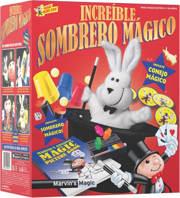 Marvin's Magic - Wooden Magic Tricks Set for Kids - Includes Escape Blocks - Disappearing Rabbit - Playing Cards That Climb - Educational Set - Ideal Birthday Gift