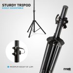 MAX PARTYBAR12 LED Party Lighting Kit with PAR and Derby Bulbs, Auto Shows or DMX Lights, Remote Control and Tripod, Ideal for DJs, Events, Weddings and Portable Nightclubs - Imagen 6