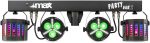 MAX PARTYBAR12 LED Party Lighting Kit with PAR and Derby Bulbs, Auto Shows or DMX Lights, Remote Control and Tripod, Ideal for DJs, Events, Weddings and Portable Nightclubs - Imagen 10